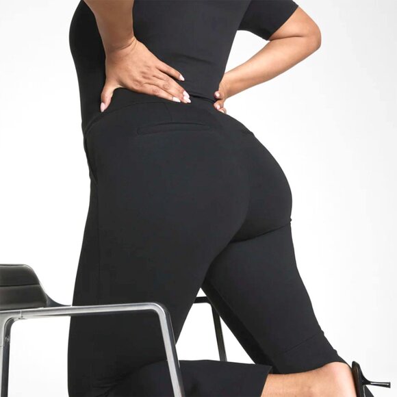 SPANX Supersmooth PerfectFit Ponte Kick Flare Pant Casual Work Black Classic XS - Picture 7 of 11